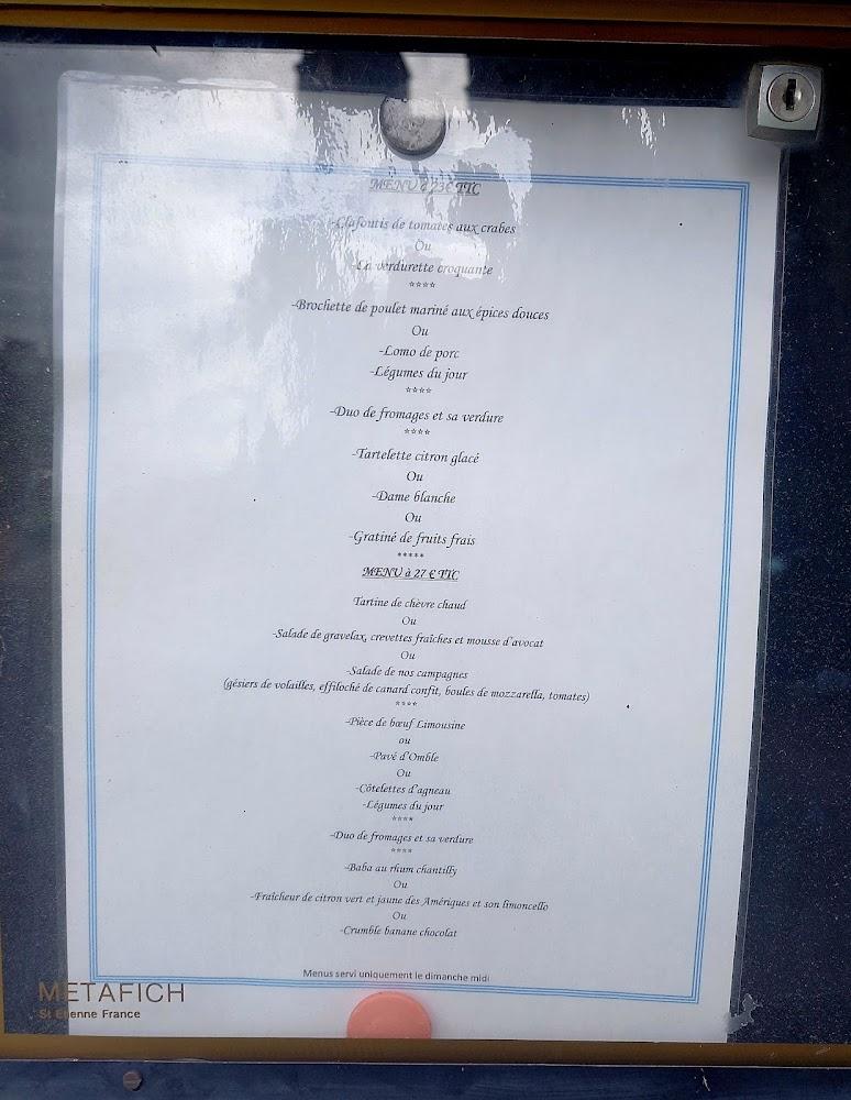 Auberge des Quatre Saisons Bayles - Menu Image 3