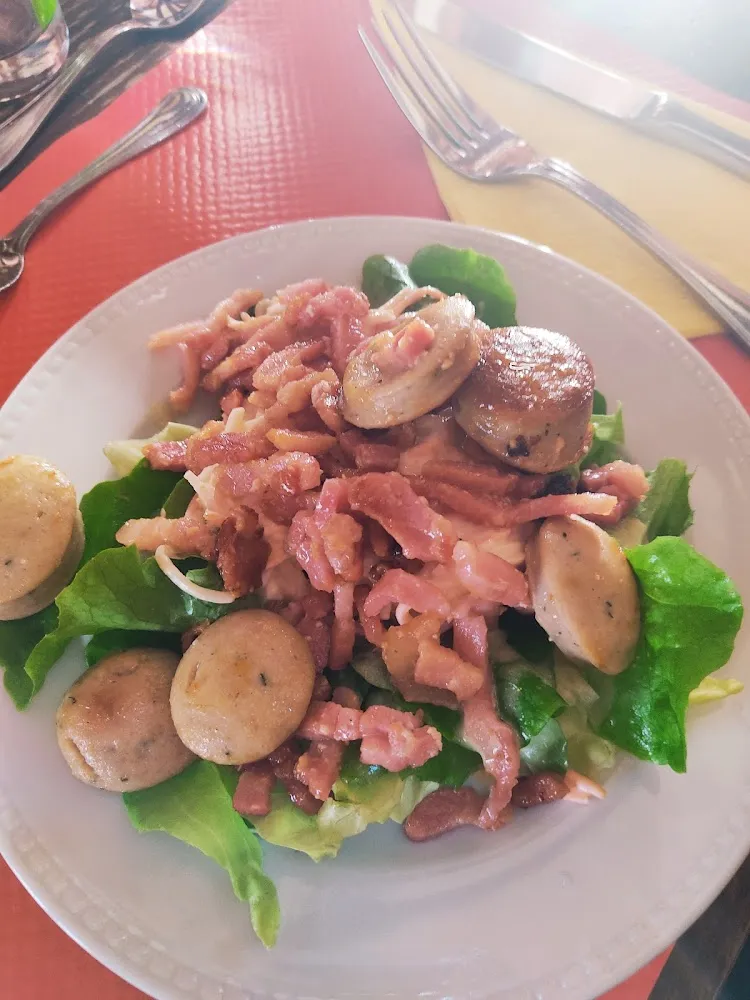 Salade Lardons Boudins Blancs